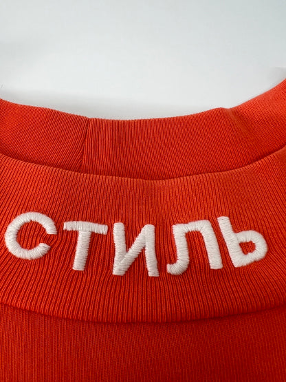 【中古品】【メンズ】 HERON PRESTON ヘロンプレストン CTNMB TURTLE-NECK LS T-SHIRT HMAB001F18600021 タートルネック ロングスリーブ Tシャツ 長袖 トップス 142-260803-kk-08-hon サイズ：L カラー：オレンジ 万代Net店