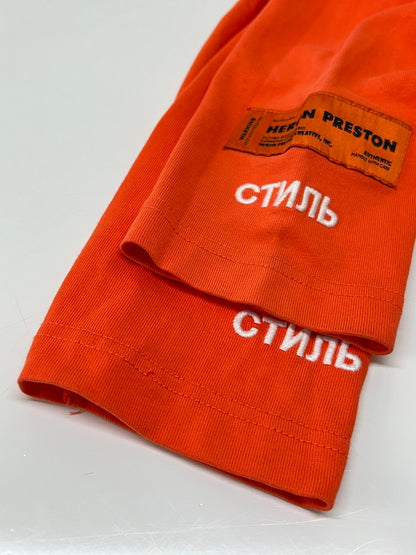 【中古品】【メンズ】 HERON PRESTON ヘロンプレストン CTNMB TURTLE-NECK LS T-SHIRT HMAB001F18600021 タートルネック ロングスリーブ Tシャツ 長袖 トップス 142-260803-kk-08-hon サイズ：L カラー：オレンジ 万代Net店