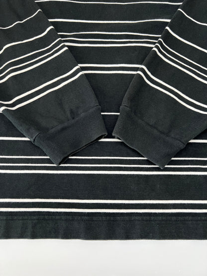 【中古品】【メンズ】 COOTIE PRODUCTIONS クーティー プロダクションズ 22SS SUPIMA BORDER OVERSIZED L/S TEE CTE-22S313 スーピマ ボーダー オーバーサイズ ロングスリーブ Tシャツ 長袖 トップス 142-260801-kk-16-hon サイズ：L カラー：BLACK 万代Net店