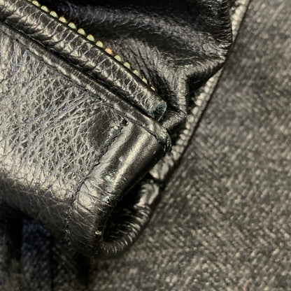 【中古品】【メンズ】 NO ID. ノーアイディー COW LEATHER SWITCHING JACKET カウレザー スイッチング ジャケット アウター 140-260712-ya-23-izu サイズ：1 カラー：ブラック 万代Net店
