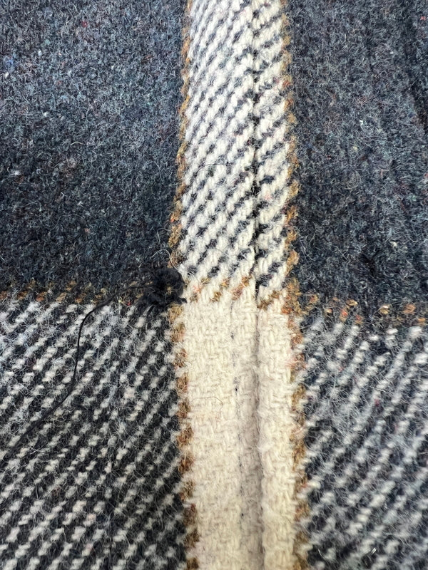 【中古品】【メンズ】 CAMPUS キャンパス 70's WOOL CHECK SHIRT 70s ウールチェックシャツ トップス アウター 146-260918-YS-01-hon サイズ：M カラー：グレー/アイボリー 万代Net店