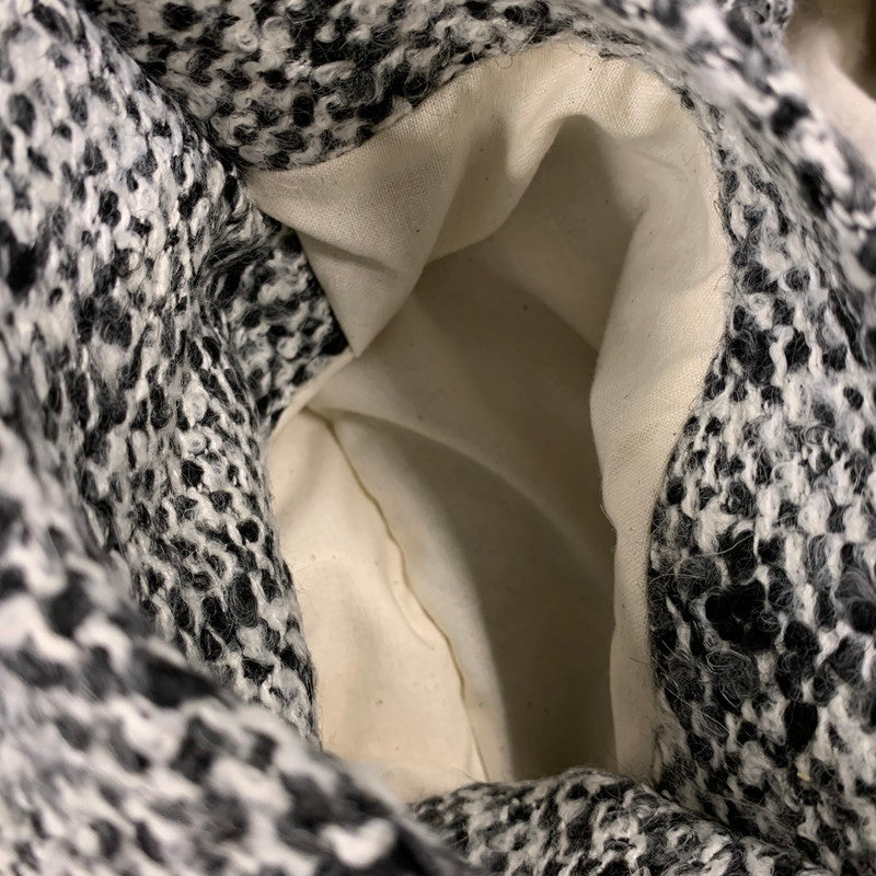 【中古品】【メンズ】 ATHA アタ A1901-T-12 19AW TWEED HOODED BALCOLLAR COAT ツイード フーデッド バルカラー コート アウター 140-260905-cs-10-izu サイズ：F カラー：ブラック系 万代Net店