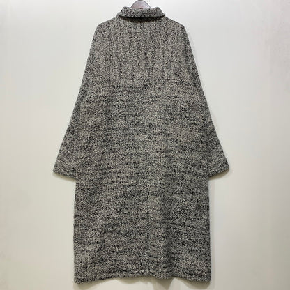 【中古品】【メンズ】 ATHA アタ A1901-T-12 19AW TWEED HOODED BALCOLLAR COAT ツイード フーデッド バルカラー コート アウター 140-260905-cs-10-izu サイズ：F カラー：ブラック系 万代Net店