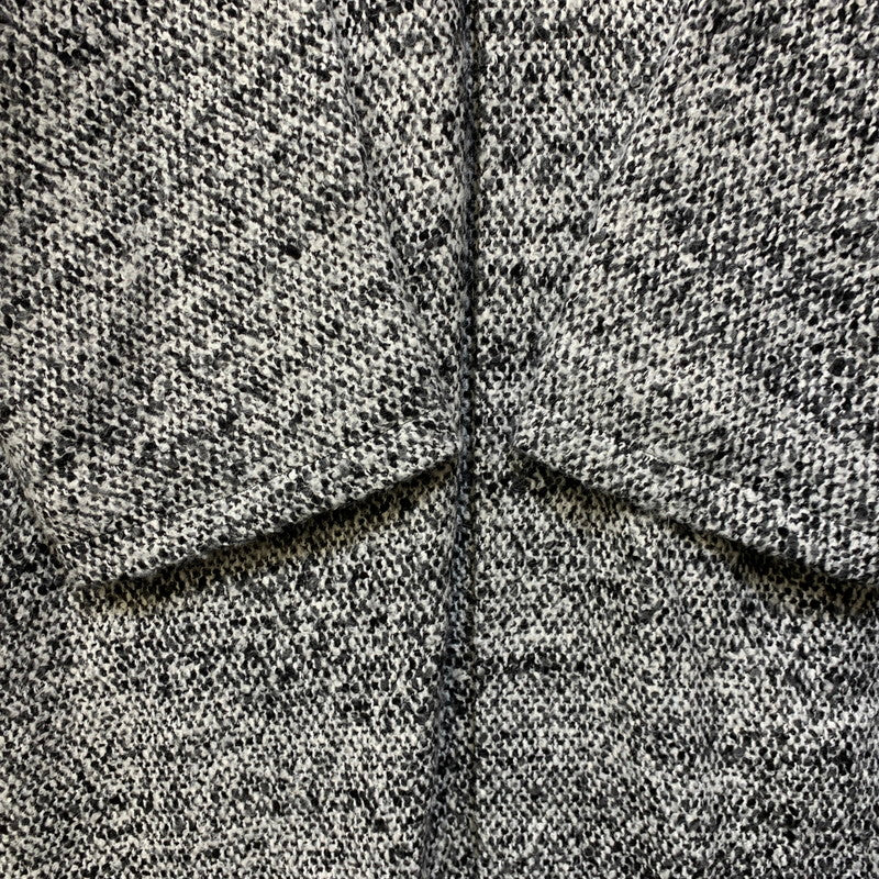 【中古品】【メンズ】 ATHA アタ A1901-T-12 19AW TWEED HOODED BALCOLLAR COAT ツイード フーデッド バルカラー コート アウター 140-260905-cs-10-izu サイズ：F カラー：ブラック系 万代Net店