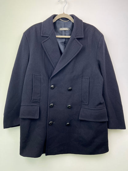 【中古品】【メンズ】 BROOK’S BROTHERS ブルックスブラザーズ 70's WOOL MELTON DOUBLE BREASTED COAT VINTAGE 70年代 ウールメルトンダブルブレストコート アウター ヴィンテージ 英国製 黒銀タグ 146-260705-kk-11-hon サイズ：38 カラー：ネイビー 万代Net店