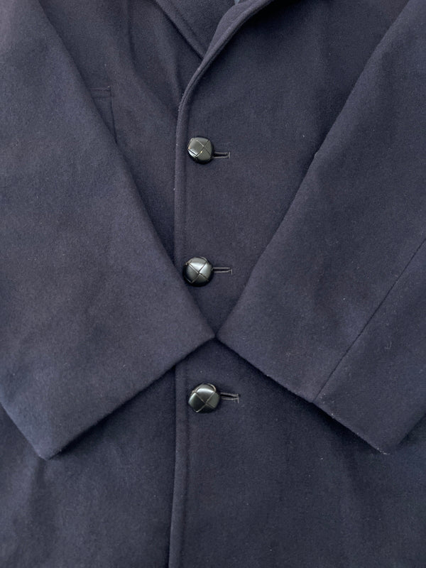 【中古品】【メンズ】 BROOK’S BROTHERS ブルックスブラザーズ 70's WOOL MELTON DOUBLE BREASTED COAT VINTAGE 70年代 ウールメルトンダブルブレストコート アウター ヴィンテージ 英国製 黒銀タグ 146-260705-kk-11-hon サイズ：38 カラー：ネイビー 万代Net店