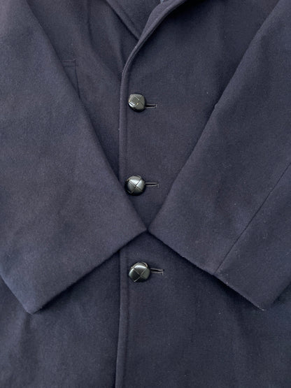 【中古品】【メンズ】 BROOK’S BROTHERS ブルックスブラザーズ 70's WOOL MELTON DOUBLE BREASTED COAT VINTAGE 70年代 ウールメルトンダブルブレストコート アウター ヴィンテージ 英国製 黒銀タグ 146-260705-kk-11-hon サイズ：38 カラー：ネイビー 万代Net店