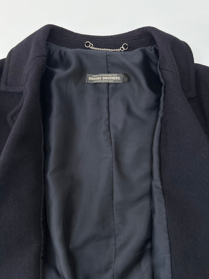【中古品】【メンズ】 BROOK’S BROTHERS ブルックスブラザーズ 70's WOOL MELTON DOUBLE BREASTED COAT VINTAGE 70年代 ウールメルトンダブルブレストコート アウター ヴィンテージ 英国製 黒銀タグ 146-260705-kk-11-hon サイズ：38 カラー：ネイビー 万代Net店