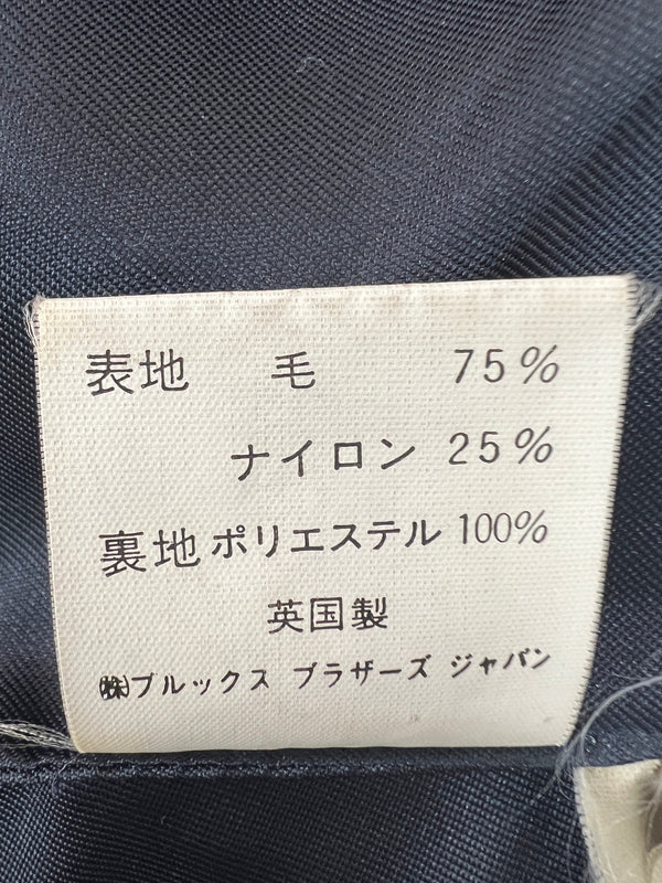【中古品】【メンズ】 BROOK’S BROTHERS ブルックスブラザーズ 70's WOOL MELTON DOUBLE BREASTED COAT VINTAGE 70年代 ウールメルトンダブルブレストコート アウター ヴィンテージ 英国製 黒銀タグ 146-260705-kk-11-hon サイズ：38 カラー：ネイビー 万代Net店