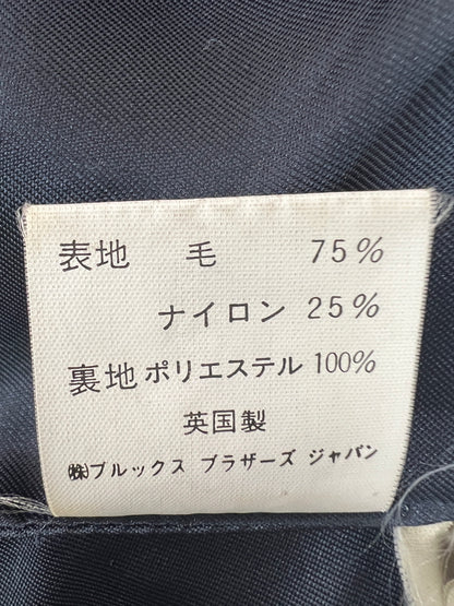【中古品】【メンズ】 BROOK’S BROTHERS ブルックスブラザーズ 70's WOOL MELTON DOUBLE BREASTED COAT VINTAGE 70年代 ウールメルトンダブルブレストコート アウター ヴィンテージ 英国製 黒銀タグ 146-260705-kk-11-hon サイズ：38 カラー：ネイビー 万代Net店