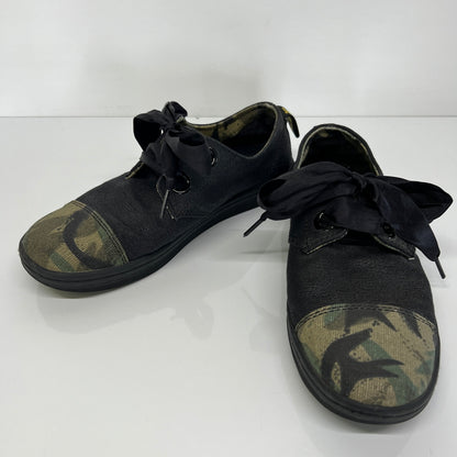 【中古品】【レディース】 Dr.Martens ドクターマーチン EALING AW009 SK06P イーリング 2ホールキャップトゥシューズ スニーカー 靴 166-260807-kk-03-hon サイズ：UK 4 カラー：BLACK/CAMO 万代Net店