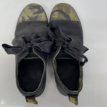 【中古品】【レディース】 Dr.Martens ドクターマーチン EALING AW009 SK06P イーリング 2ホールキャップトゥシューズ スニーカー 靴 166-260807-kk-03-hon サイズ：UK 4 カラー：BLACK/CAMO 万代Net店