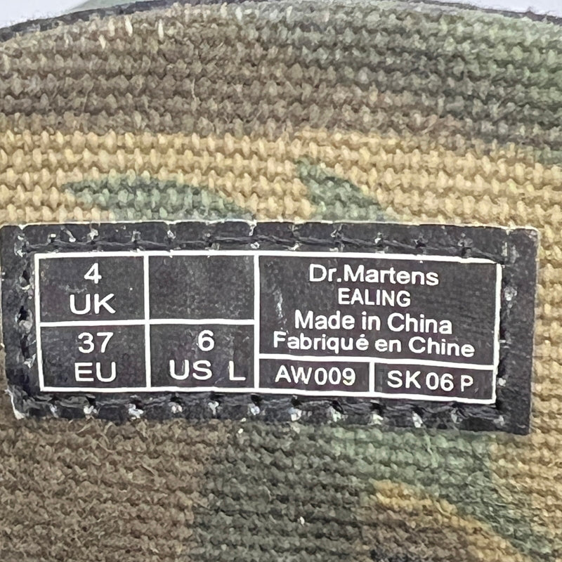 【中古品】【レディース】 Dr.Martens ドクターマーチン EALING AW009 SK06P イーリング 2ホールキャップトゥシューズ スニーカー 靴 166-260807-kk-03-hon サイズ：UK 4 カラー：BLACK/CAMO 万代Net店