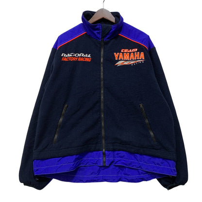 【中古品】【メンズ】 YAMAHA ヤマハ RACING FLEECE JACKET レーシング フリース ジャケット アウター 146-260831-kh-09-izu サイズ：XL カラー：ネイビー×ブルー 万代Net店