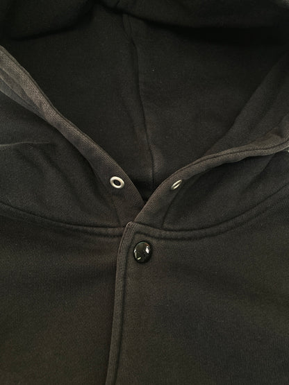 【中古品】【メンズ】 X-LARGE エクストララージ SNAP FRONT SWEAT STADIUM BLOUSON HOODIE 0123203 スナップフロント スウェットスタジアムブルゾン フーディー アウター 142-260807-SH-04-hon サイズ：M カラー：ブラック レッド 万代Net店