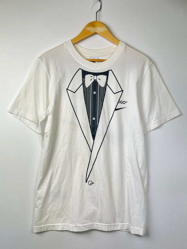 【中古品】【メンズ】 NIKE ナイキ × OFF WHITE オフホワイト 別注 コラボ NRG A6 TEE BQ0827-101 ショートスリーブ Tシャツ 半袖 トップス 147-260803-kk-04-hon サイズ：S カラー：ホワイト 万代Net店