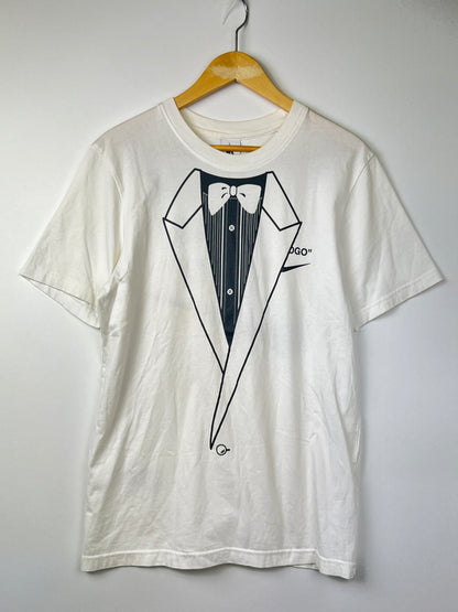 【中古品】【メンズ】 NIKE ナイキ × OFF WHITE オフホワイト 別注 コラボ NRG A6 TEE BQ0827-101 ショートスリーブ Tシャツ 半袖 トップス 147-260803-kk-04-hon サイズ：S カラー：ホワイト 万代Net店