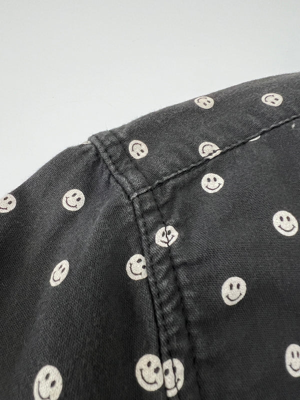 【中古品】【メンズ】 FACTOTUM ファクトタム × MARKAWARE マーカウェア 別注 コラボ SMILEY DOT L/S WESTERN SHIRT 09060226 スマイリードット ロングスリーブ ウエスタンシャツ 長袖 トップス 140-260803-kk-23-hon サイズ：46 カラー：ブラック 万代Net店