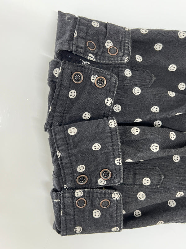 【中古品】【メンズ】 FACTOTUM ファクトタム × MARKAWARE マーカウェア 別注 コラボ SMILEY DOT L/S WESTERN SHIRT 09060226 スマイリードット ロングスリーブ ウエスタンシャツ 長袖 トップス 140-260803-kk-23-hon サイズ：46 カラー：ブラック 万代Net店