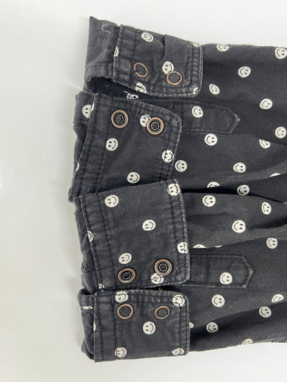 【中古品】【メンズ】 FACTOTUM ファクトタム × MARKAWARE マーカウェア 別注 コラボ SMILEY DOT L/S WESTERN SHIRT 09060226 スマイリードット ロングスリーブ ウエスタンシャツ 長袖 トップス 140-260803-kk-23-hon サイズ：46 カラー：ブラック 万代Net店
