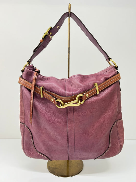 【現状渡し品】【レディース】 COACH コーチ HAMPTON BOHO SATCHEL 12460 ハンプトン ボホ サッチェル カバン ショルダーバッグ 180-260815-kk-26-hon カラー：パープル 万代Net店