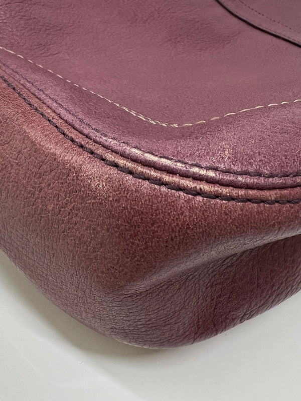 【現状渡し品】【レディース】 COACH コーチ HAMPTON BOHO SATCHEL 12460 ハンプトン ボホ サッチェル カバン ショルダーバッグ 180-260815-kk-26-hon カラー：パープル 万代Net店