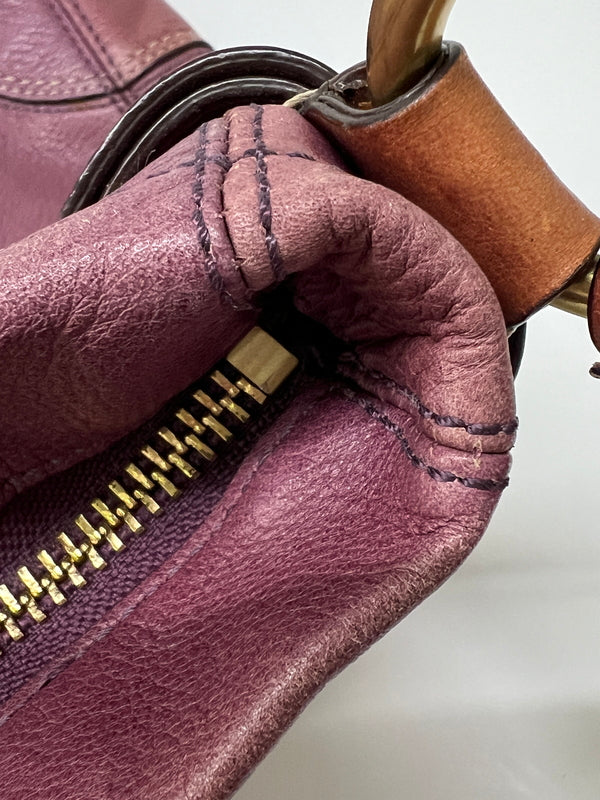 【現状渡し品】【レディース】 COACH コーチ HAMPTON BOHO SATCHEL 12460 ハンプトン ボホ サッチェル カバン ショルダーバッグ 180-260815-kk-26-hon カラー：パープル 万代Net店
