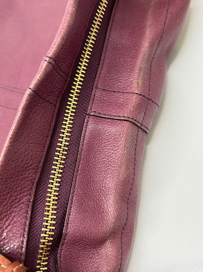 【現状渡し品】【レディース】 COACH コーチ HAMPTON BOHO SATCHEL 12460 ハンプトン ボホ サッチェル カバン ショルダーバッグ 180-260815-kk-26-hon カラー：パープル 万代Net店