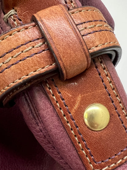 【現状渡し品】【レディース】 COACH コーチ HAMPTON BOHO SATCHEL 12460 ハンプトン ボホ サッチェル カバン ショルダーバッグ 180-260815-kk-26-hon カラー：パープル 万代Net店