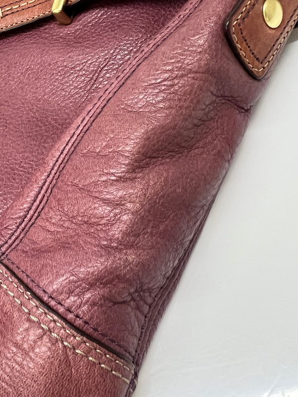 【現状渡し品】【レディース】 COACH コーチ HAMPTON BOHO SATCHEL 12460 ハンプトン ボホ サッチェル カバン ショルダーバッグ 180-260815-kk-26-hon カラー：パープル 万代Net店