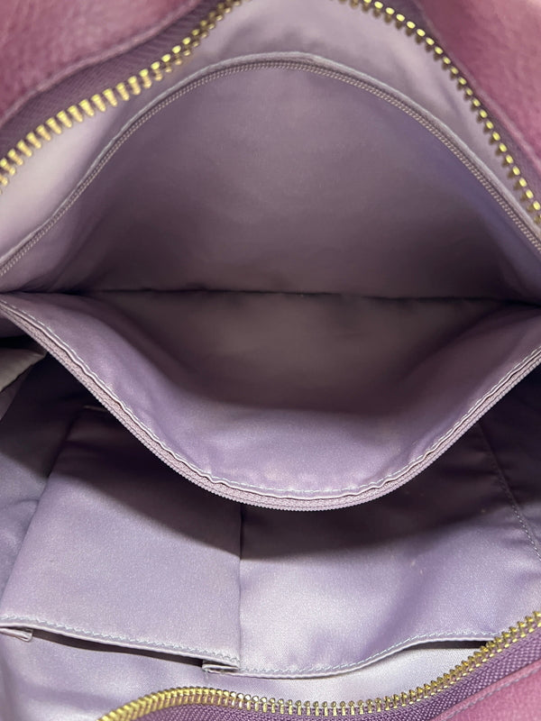 【現状渡し品】【レディース】 COACH コーチ HAMPTON BOHO SATCHEL 12460 ハンプトン ボホ サッチェル カバン ショルダーバッグ 180-260815-kk-26-hon カラー：パープル 万代Net店