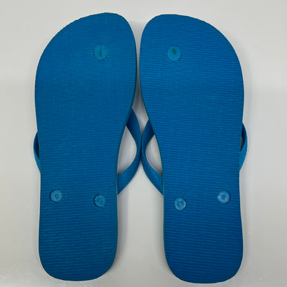 【中古品】【メンズ】 A BATHING APE アベイシングエイプ × Havaianas ハワイアナス 別注 コラボ 21SS HAVAIANAS TOP BAPE ハワイアナス トップ ベイプ 靴 ビーチサンダル 165-260807-kk-07-hon カラー：TURQUOISE 万代Net店