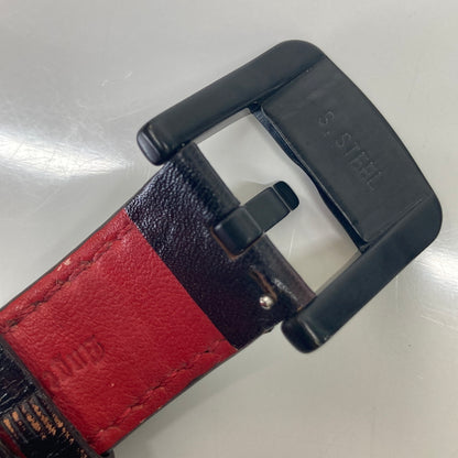 【中古品】【メンズ】 Roen ロエン × Angel Clover エンジェルクローバー 別注 コラボ WRIST WATCH TC48ROYZ リストウォッチ クォーツ 腕時計 197-260804-kk-02-hon カラー：ブラック 万代Net店