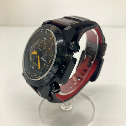 【中古品】【メンズ】 Roen ロエン × Angel Clover エンジェルクローバー 別注 コラボ WRIST WATCH TC48ROYZ リストウォッチ クォーツ 腕時計 197-260804-kk-02-hon カラー：ブラック 万代Net店