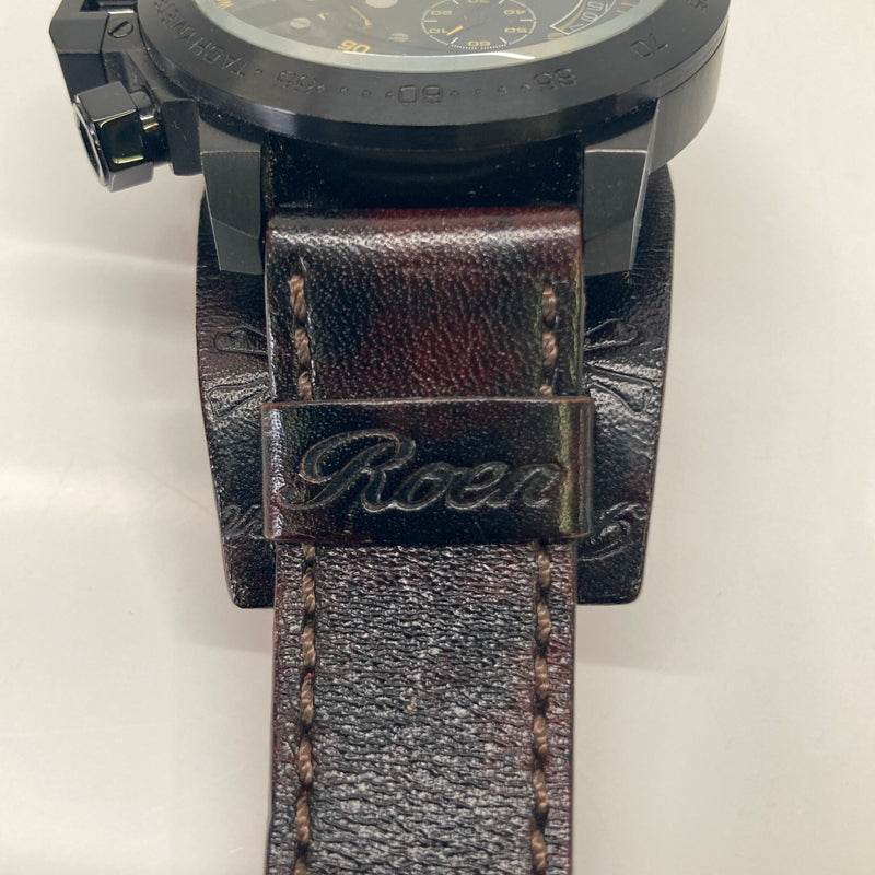 【中古品】【メンズ】 Roen ロエン × Angel Clover エンジェルクローバー 別注 コラボ WRIST WATCH TC48ROYZ リストウォッチ クォーツ 腕時計 197-260804-kk-02-hon カラー：ブラック 万代Net店