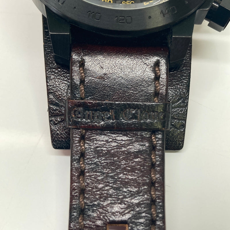 【中古品】【メンズ】 Roen ロエン × Angel Clover エンジェルクローバー 別注 コラボ WRIST WATCH TC48ROYZ リストウォッチ クォーツ 腕時計 197-260804-kk-02-hon カラー：ブラック 万代Net店