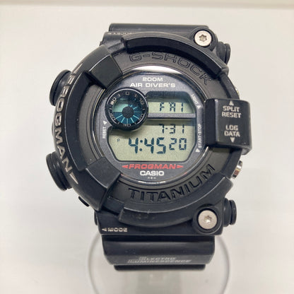 【現状渡し品】【メンズ】 CASIO カシオ G-SHOCK FROGMAN MASTER OF G-SEA DW-8200Z-1T MEN IN BLACK ジーショック フロッグマン メンインブラック クォーツ 腕時計 196-260804-kk-12-hon カラー：ブラック 万代Net店