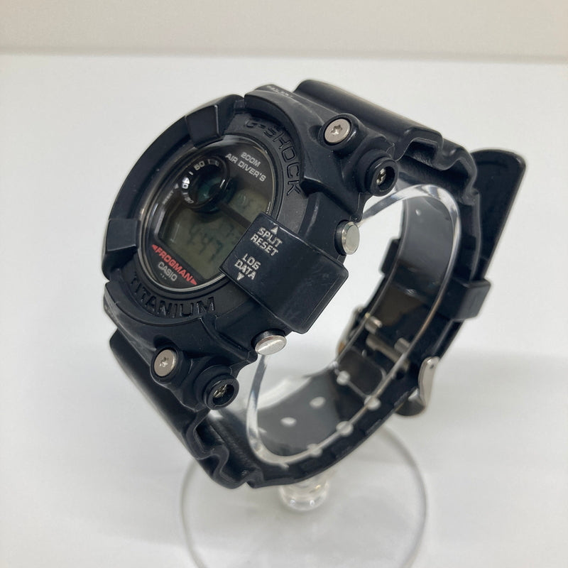 【現状渡し品】【メンズ】 CASIO カシオ G-SHOCK FROGMAN MASTER OF G-SEA DW-8200Z-1T MEN IN BLACK ジーショック フロッグマン メンインブラック クォーツ 腕時計 196-260804-kk-12-hon カラー：ブラック 万代Net店