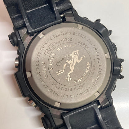 【現状渡し品】【メンズ】 CASIO カシオ G-SHOCK FROGMAN MASTER OF G-SEA DW-8200Z-1T MEN IN BLACK ジーショック フロッグマン メンインブラック クォーツ 腕時計 196-260804-kk-12-hon カラー：ブラック 万代Net店