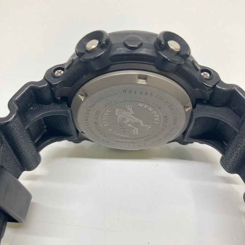 【現状渡し品】【メンズ】 CASIO カシオ G-SHOCK FROGMAN MASTER OF G-SEA DW-8200Z-1T MEN IN BLACK ジーショック フロッグマン メンインブラック クォーツ 腕時計 196-260804-kk-12-hon カラー：ブラック 万代Net店