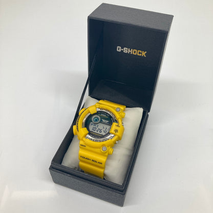 【中古品】【メンズ】 CASIO カシオ G-SHOCK FROGMAN MASTER OF G-SEA GF-8250-9JF TOUGHSOLAR ジーショック フロッグマン タフソーラー 腕時計 196-260804-kk-01-hon カラー：イエロー 万代Net店