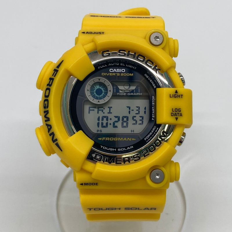 【中古品】【メンズ】 CASIO カシオ G-SHOCK FROGMAN MASTER OF G-SEA GF-8250-9JF TOUGHSOLAR ジーショック フロッグマン タフソーラー 腕時計 196-260804-kk-01-hon カラー：イエロー 万代Net店