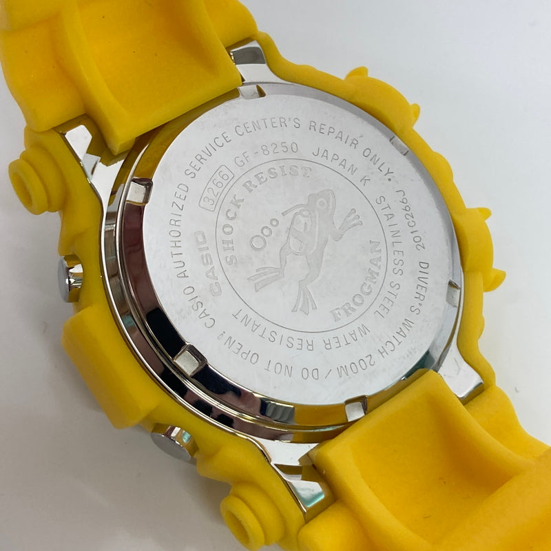 【中古品】【メンズ】 CASIO カシオ G-SHOCK FROGMAN MASTER OF G-SEA GF-8250-9JF TOUGHSOLAR ジーショック フロッグマン タフソーラー 腕時計 196-260804-kk-01-hon カラー：イエロー 万代Net店