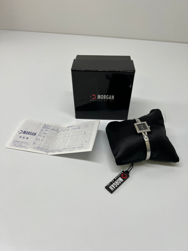 【中古品】【レディース】 MORGAN DE TOI モルガン ドゥ トワ QUARTZ WRIST WATCH MG019-2 クォーツ リストウォッチ 腕時計 197-260704-kk-08-hon カラー：シルバー 万代Net店