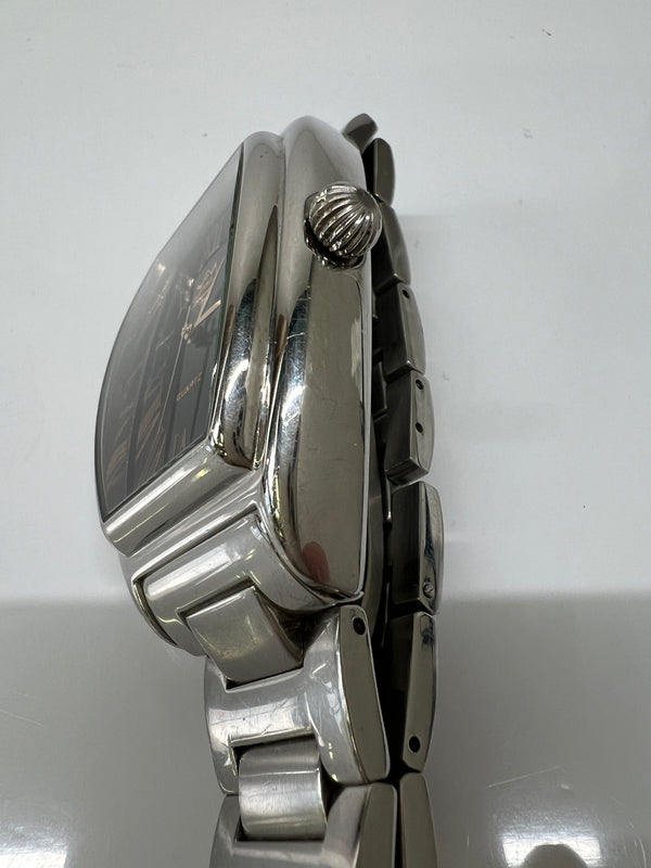 【中古品】【メンズ/レディース】 SAAD サード 天然石 オニキス文字盤 QUARTZ WRIST WATCH クォーツ 腕時計 197-260704-kk-07-hon カラー：シルバー 万代Net店
