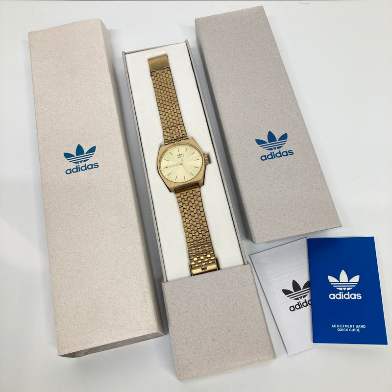 【中古品】【メンズ】 adidas アディダス PROCES M1 Z02502 プロセスM1 クォーツ 腕時計 197-260804-kk-17-hon カラー：ゴールド 万代Net店