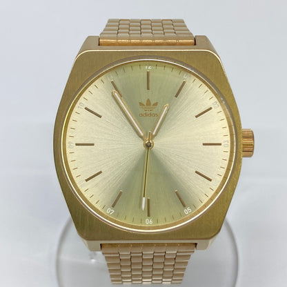 【中古品】【メンズ】 adidas アディダス PROCES M1 Z02502 プロセスM1 クォーツ 腕時計 197-260804-kk-17-hon カラー：ゴールド 万代Net店