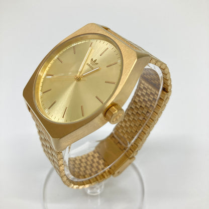 【中古品】【メンズ】 adidas アディダス PROCES M1 Z02502 プロセスM1 クォーツ 腕時計 197-260804-kk-17-hon カラー：ゴールド 万代Net店