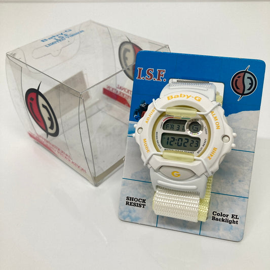 【中古品】【レディース】 CASIO カシオ BABY-G X-TREME BG-340S-9T ベビージー エクストリーム I.S.F 国際スノーボード連盟限定モデル クォーツ 腕時計 G-SHOCK 196-260804-kk-04-hon カラー：ホワイト 万代Net店