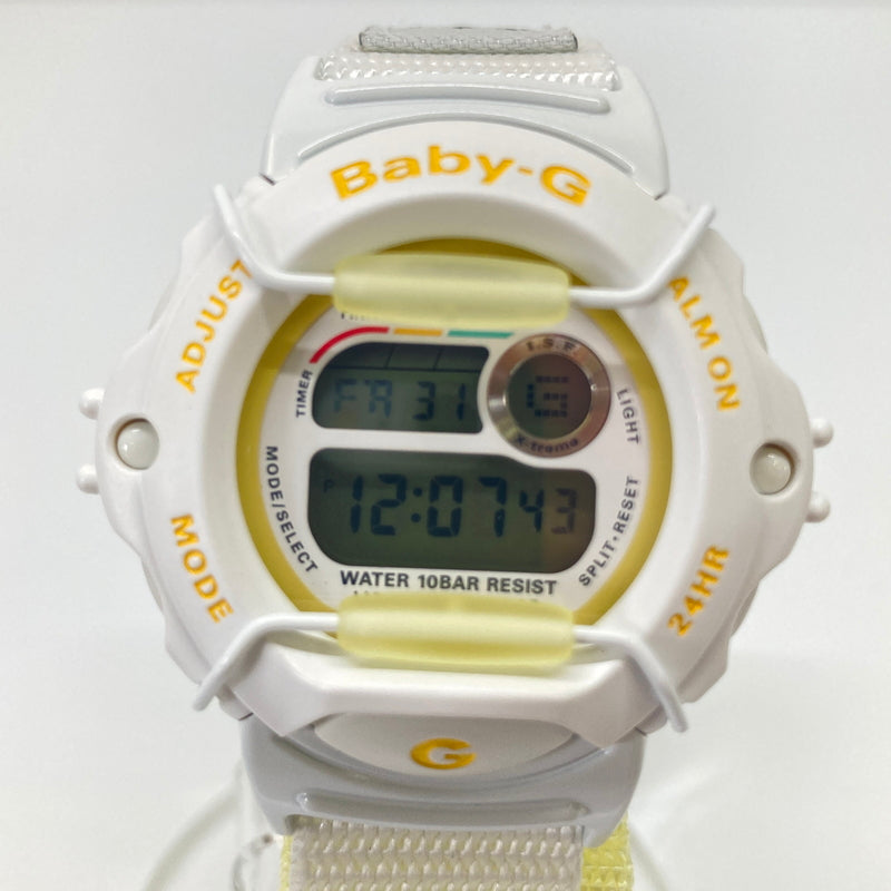 【中古品】【レディース】 CASIO カシオ BABY-G X-TREME BG-340S-9T ベビージー エクストリーム I.S.F 国際スノーボード連盟限定モデル クォーツ 腕時計 G-SHOCK 196-260804-kk-04-hon カラー：ホワイト 万代Net店